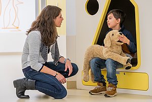 Therapeutisches Gespräch in der Kinder- und Jugendpsychiatrie