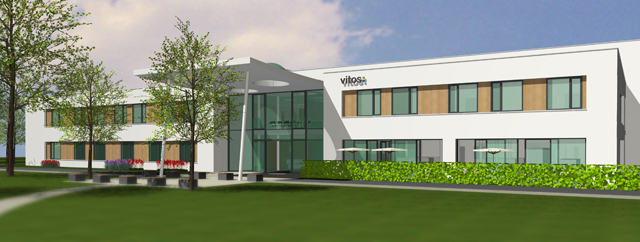Außenansicht des geplanten Neubaus der Vitos Klinik Gießen