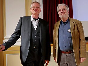 Von links: Prof. Dr. Franz Resch und Prof. Dr. Matthias Wildermuth