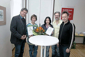 Die Gewinner des Umweltschutzwettbewerbes im ZSP Bergstraße werden ausgezeichnet. (Foto: ZSP Bergstraße)