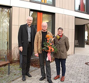 Sie freuen sich über die Komplettierung des Teams: Geschäftsführer Martin Engelhardt, Karsten Stahl und Ursel Basener-Roszak (von links).