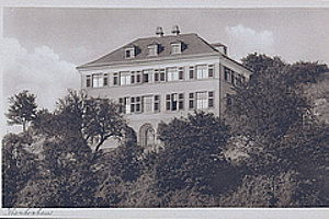 Das Kalmenhof-Krankenhaus auf einer historischen Postkarte