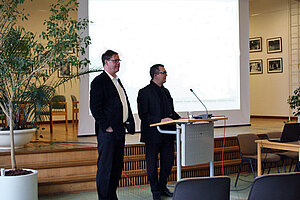 Von links: Dr. Dipl.-Psych. Bernd Kundermann (Leitender Psychologe der Vitos Klinik für Psychiatrie und Psychotherapie Gießen),