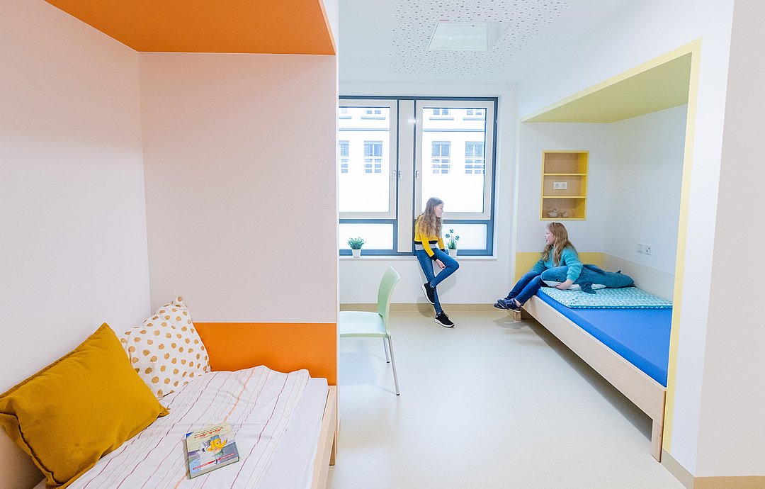Patientenzimmer in der Kinder- und Jugendpsychiatrie