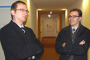 Reinhard Belling, Geschäftsführer der LWV-Gesundheitsmanagement GmbH (l.) und ZSP-Geschäftsführer Stephan Köhler