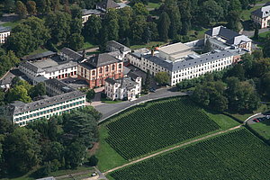 Luftaufnahme der Historischen Ärztlichen Direktion auf dem Eichberg