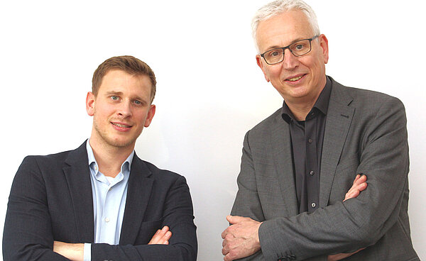 Von links: Benjamin Richter und Martin Engelhardt führen die Geschäfte von Vitos Herborn und Vitos Weil-Lahn