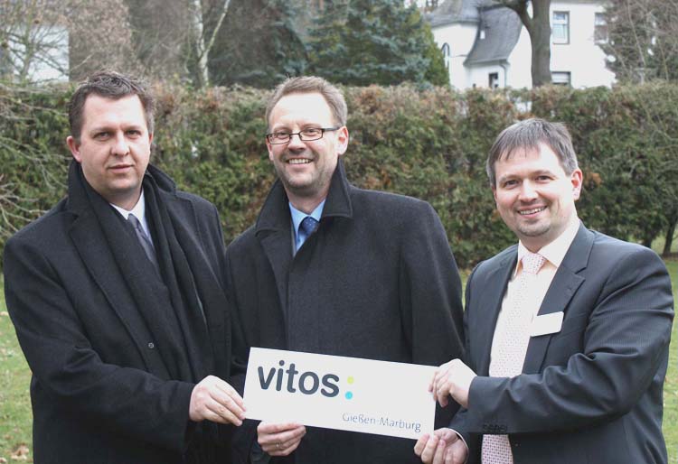 (von links): PD Dr. Matthias J. Müller, Ärztlicher Direktor; Achim Pex, Pflegedirektor; Tim Allendörfer, Geschäftsführer (Foto: Andrea Weiland)